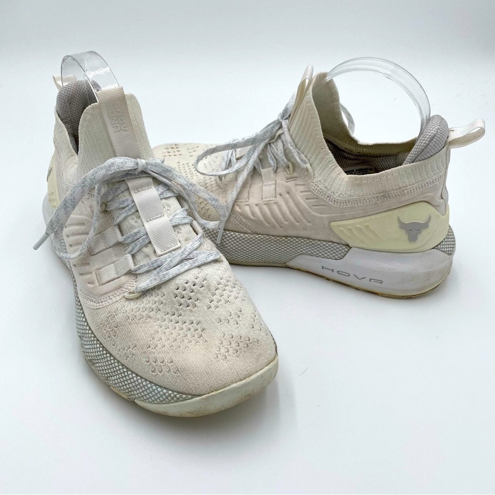 Under Armour Phantom RN‎ HOVR Full Lace Up Tennis Shoes Sneakers White Size 8.5